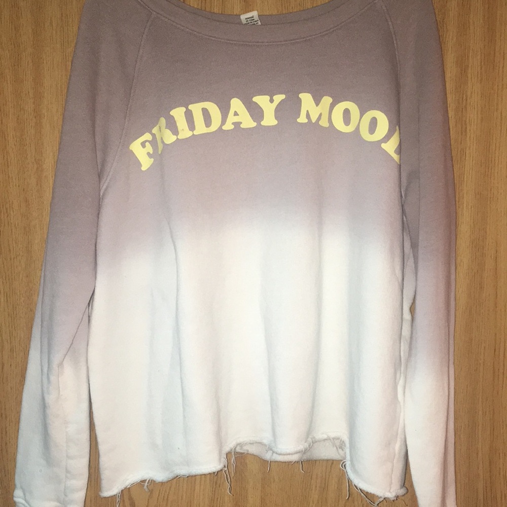 Cropped “Friday Mood” Sweatshirt